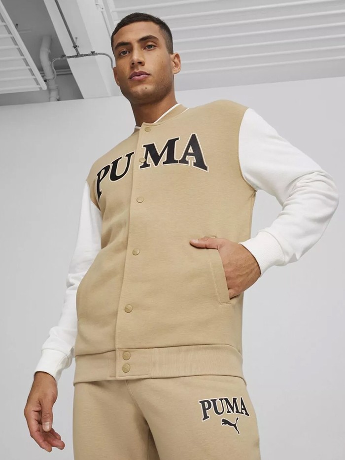 Толстовка чоловіча Puma SQUAD Track Jacket TR бежева 67897183 — фото 2