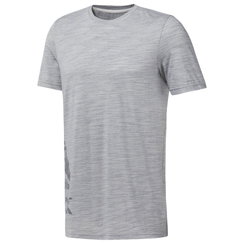Футболка мужская Reebok Te Marble Group Tee серая DU8281 — Sport City Футболка мужская Reebok Te Marble Group Tee серая DU8281