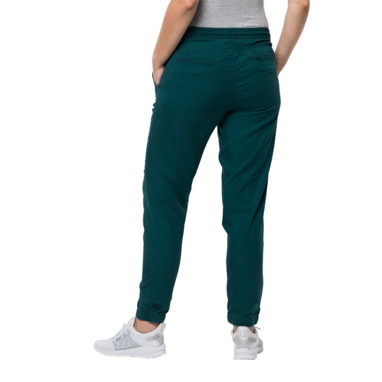 Брюки женские Jack Wolfskin зеленые 1504751-4041 изображение 2