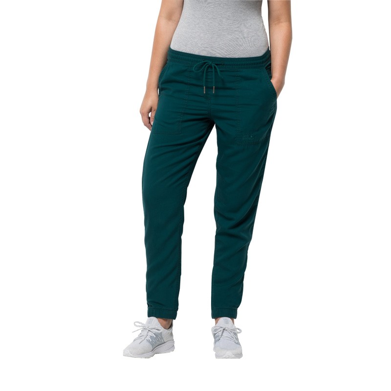 Брюки женские Jack Wolfskin зеленые 1504751-4041 изображение 3