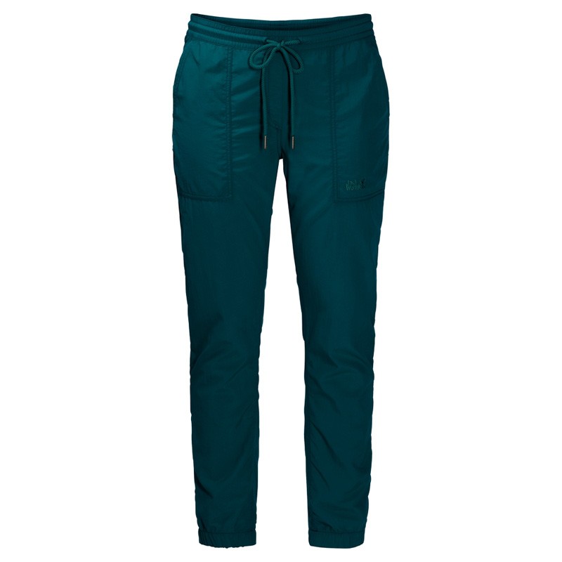 Брюки женские Jack Wolfskin зеленые 1504751-4041