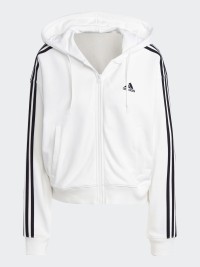 Толстовка жіноча Adidas W 3S FT FZ S HD біла IK8387 изображение 6