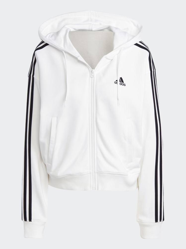 Толстовка жіноча Adidas W 3S FT FZ S HD біла IK8387 изображение 6