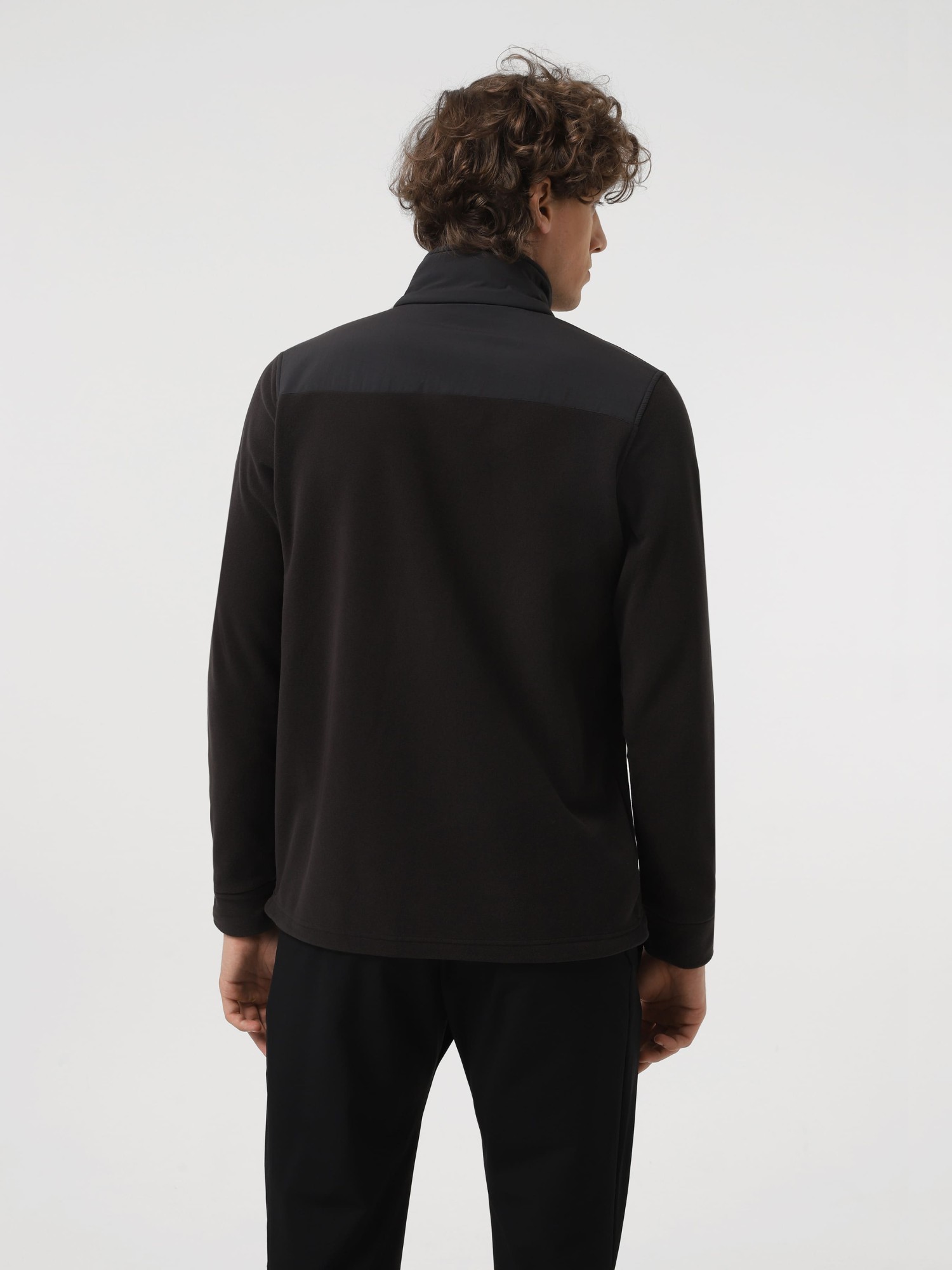 Толстовка чоловіча Larum Polartec чорна 102502-010 изображение 4