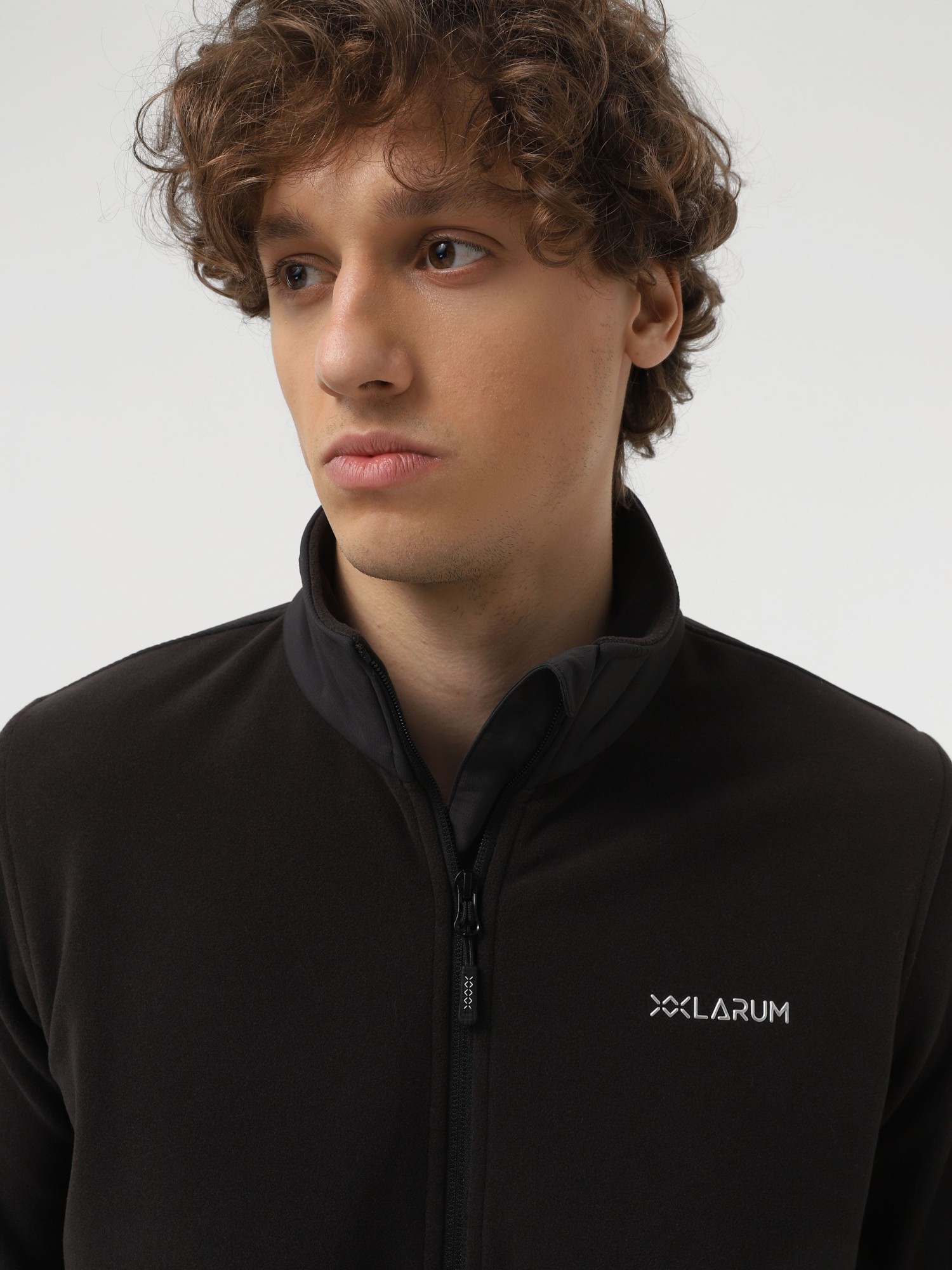 Толстовка чоловіча Larum Polartec чорна 102502-010 изображение 5