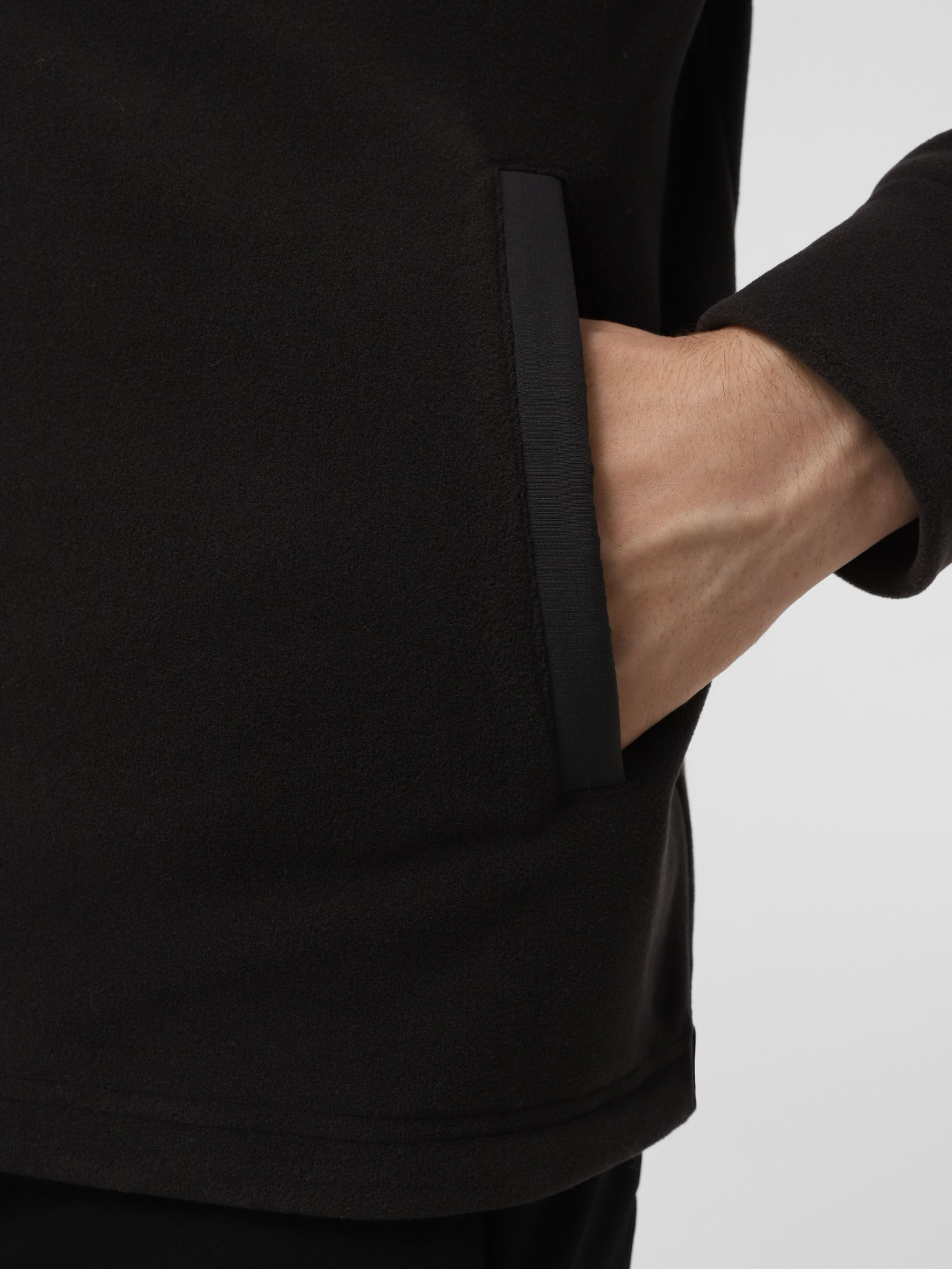 Толстовка чоловіча Larum Polartec чорна 102502-010 изображение 6