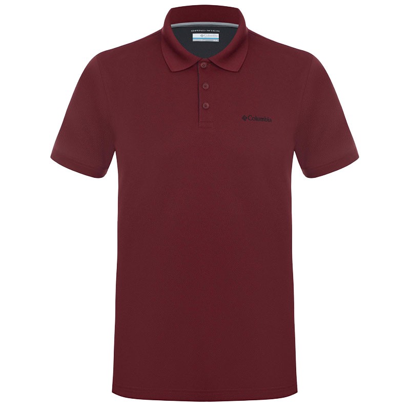 Футболка мужская Columbia Utilizer Polo бордовая 1772055-664 — Sport City Футболка мужская Columbia Utilizer Polo бордовая 1772055-664