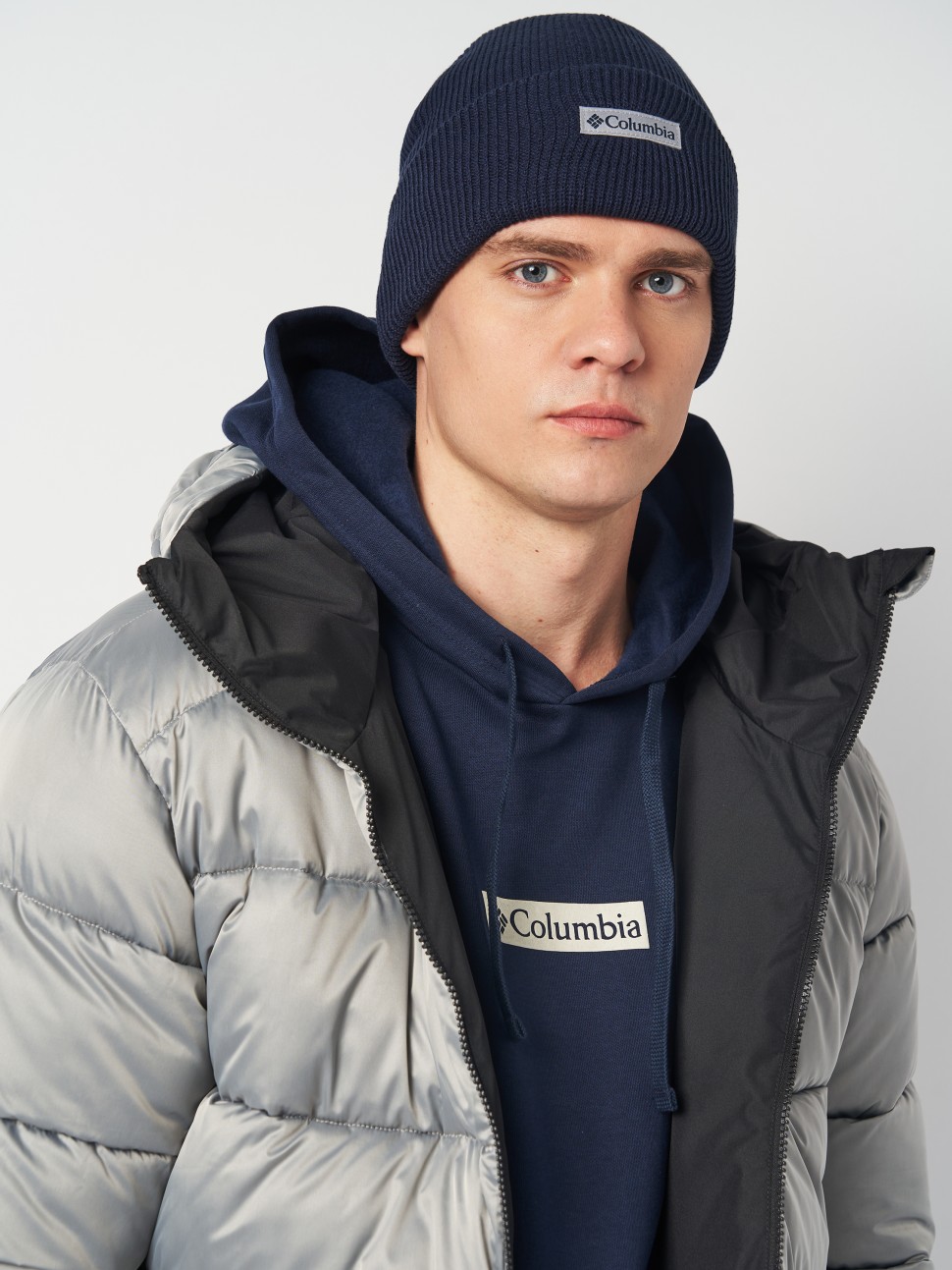 Шапка Columbia Whirlibird™ Cuffed Beanie синя 1911321-466 — фото 5