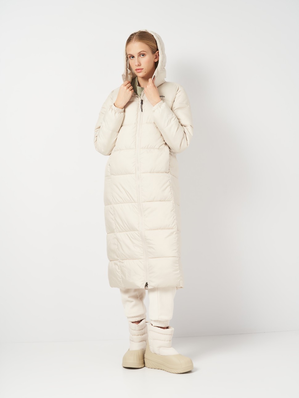 Куртка жіноча Columbia Puffect™ II Long Jacket бежева 2088451-278 — фото 2