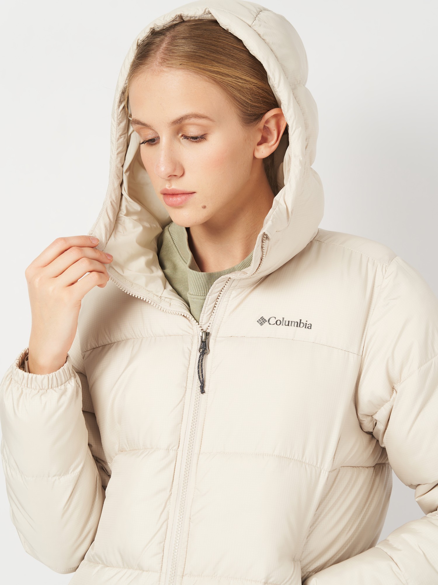 Куртка женская Columbia Puffect™ II Long Jacket бежевая 2088451-278 изображение 5