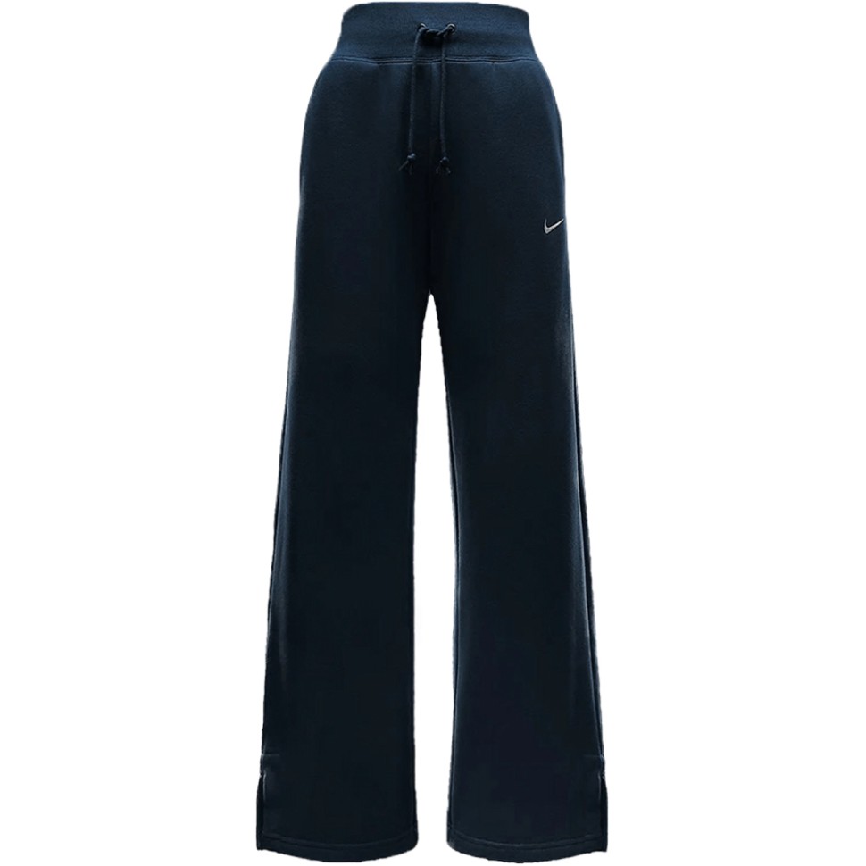 Штани жіночі Nike W NSW PHNX FLC HR PANT WIDE сині DQ5615-478 — фото 1