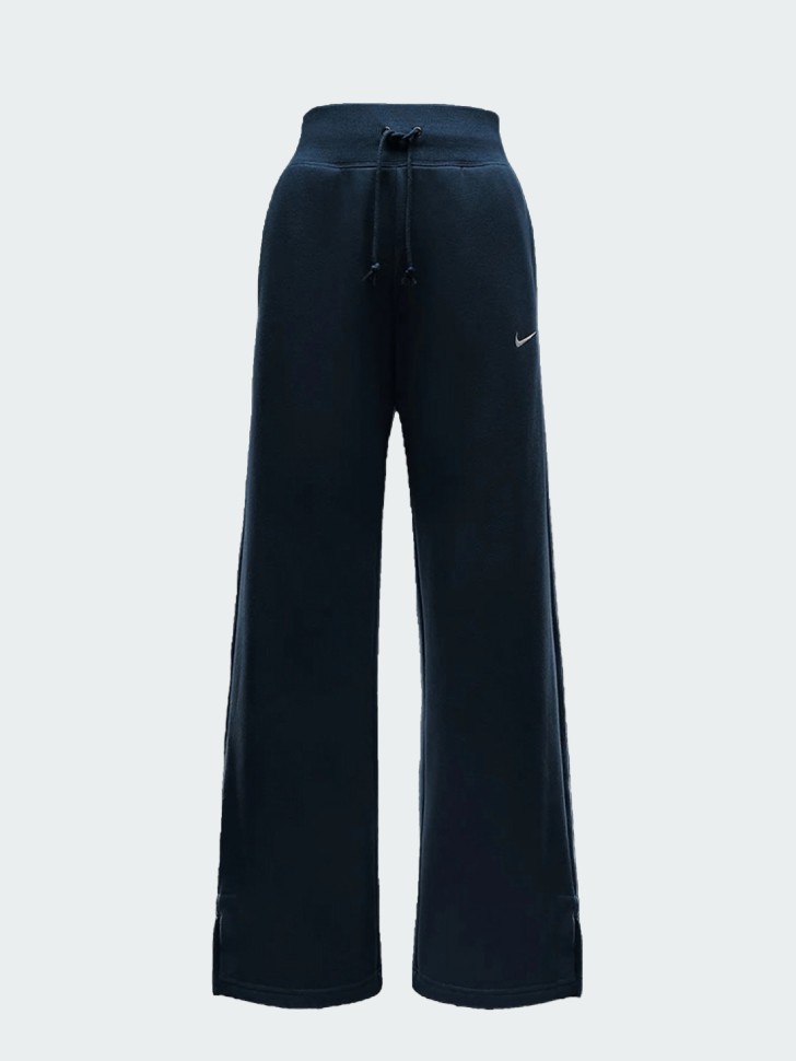 Брюки женские Nike W NSW PHNX FLC HR PANT WIDE синие DQ5615-478 изображение 2