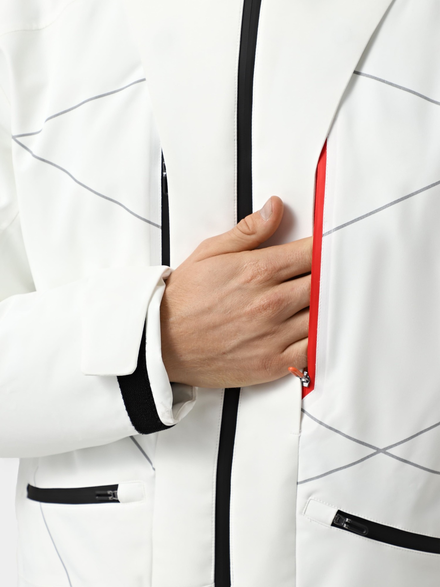 Куртка чоловіча Larum Crest біла 302504-100 изображение 6