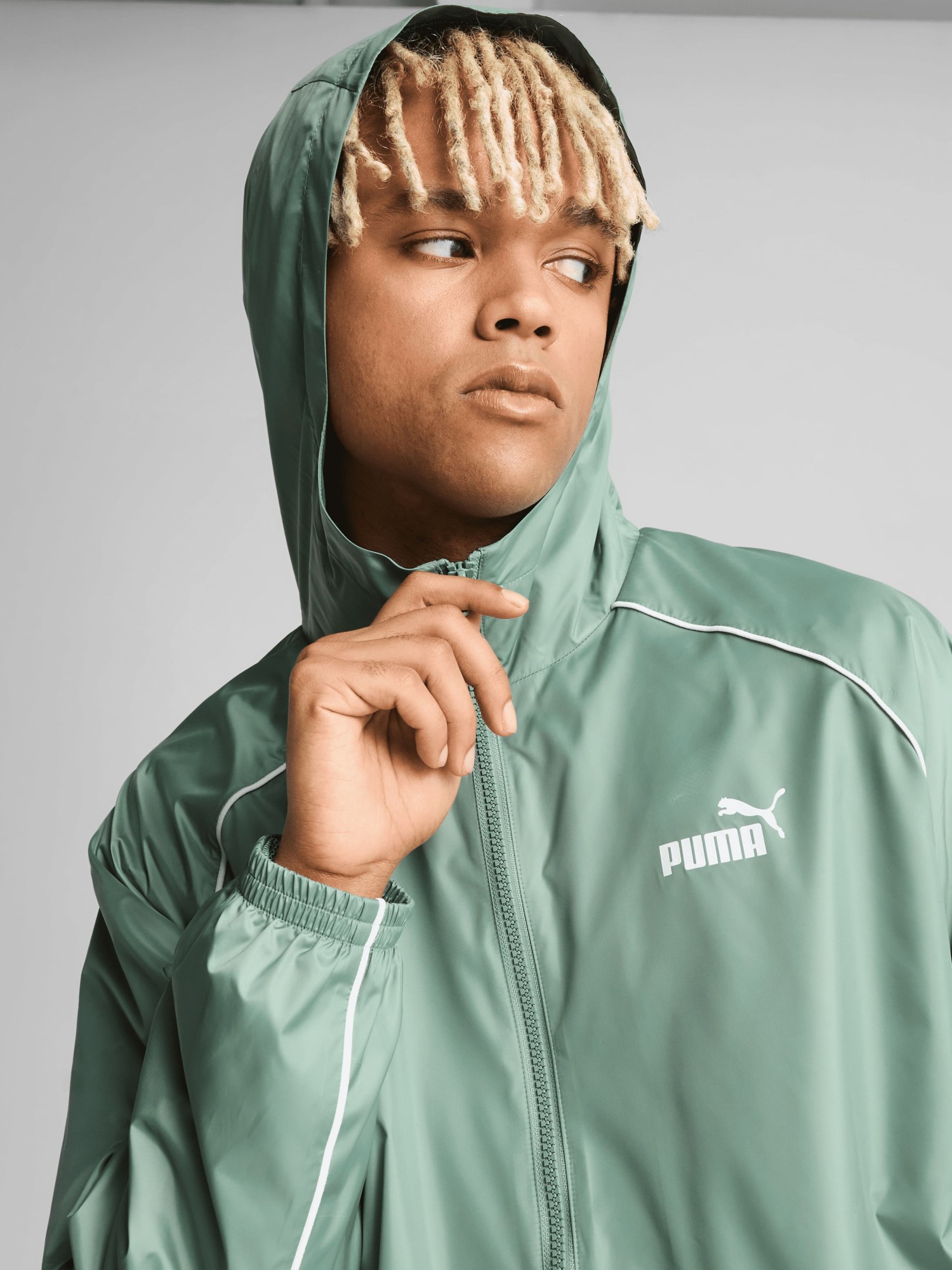Ветровка мужская Puma PUMA SPORT Windbreaker зеленая 62990430 изображение 4