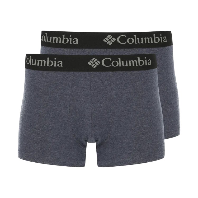 Трусы мужские 2P Columbia PERFORMANCE COTTON STRETCH MELANGE синие CPCB02-BLUE