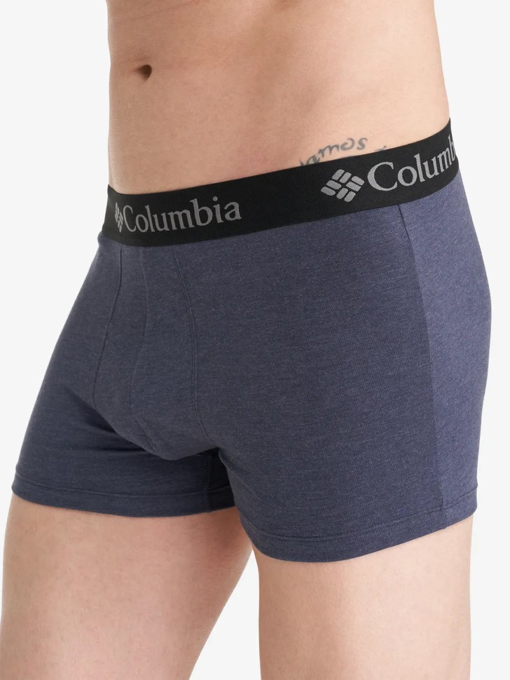 Трусы мужские 2P Columbia PERFORMANCE COTTON STRETCH MELANGE синие CPCB02-BLUE изображение 4