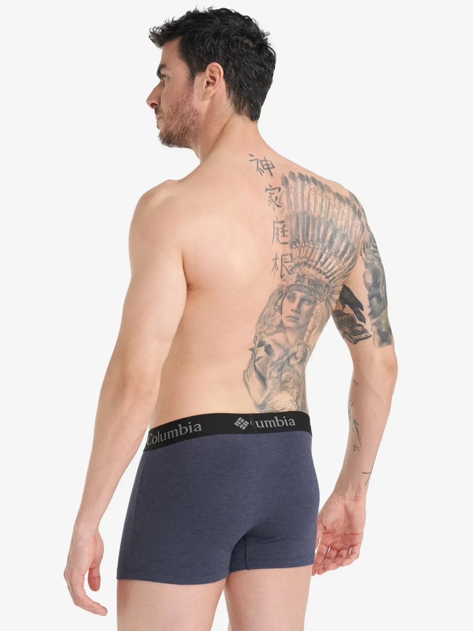 Боксери чоловiчi 2P Columbia PERFORMANCE COTTON STRETCH MELANGE сині CPCB02-BLUE — фото 6