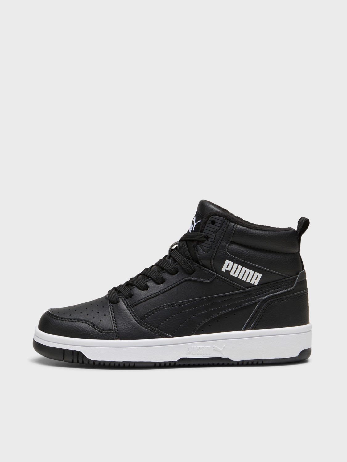 Кросівки дитячі Puma Rebound V6 Mid WTR Jr чорні 39468501 изображение 3