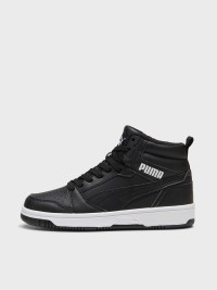 Кросівки дитячі Puma Rebound V6 Mid WTR Jr чорні 39468501 изображение 3