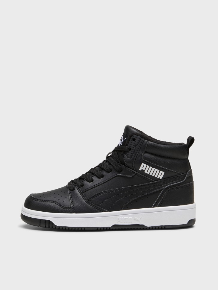 Кросівки дитячі Puma Rebound V6 Mid WTR Jr чорні 39468501 изображение 3