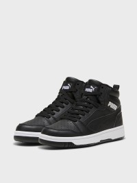 Кросівки дитячі Puma Rebound V6 Mid WTR Jr чорні 39468501 изображение 4