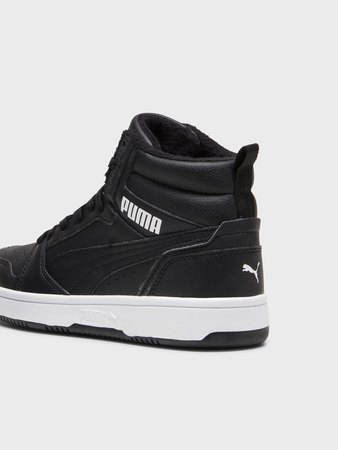 Кросівки дитячі Puma Rebound V6 Mid WTR Jr чорні 39468501 изображение 5