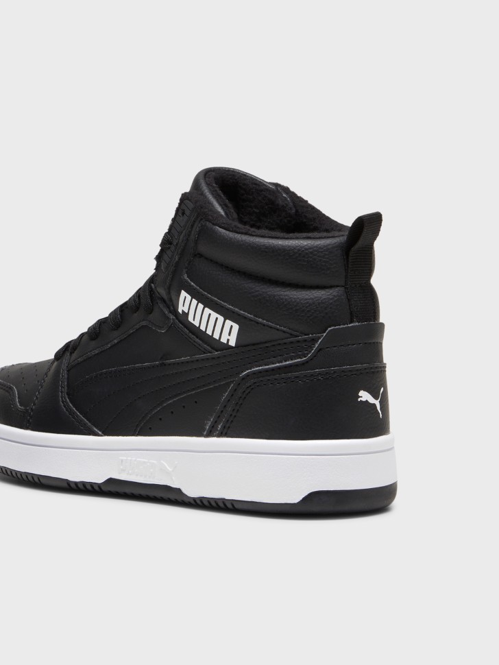 Кросівки дитячі Puma Rebound V6 Mid WTR Jr чорні 39468501 изображение 5