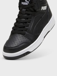 Кросівки дитячі Puma Rebound V6 Mid WTR Jr чорні 39468501 изображение 6