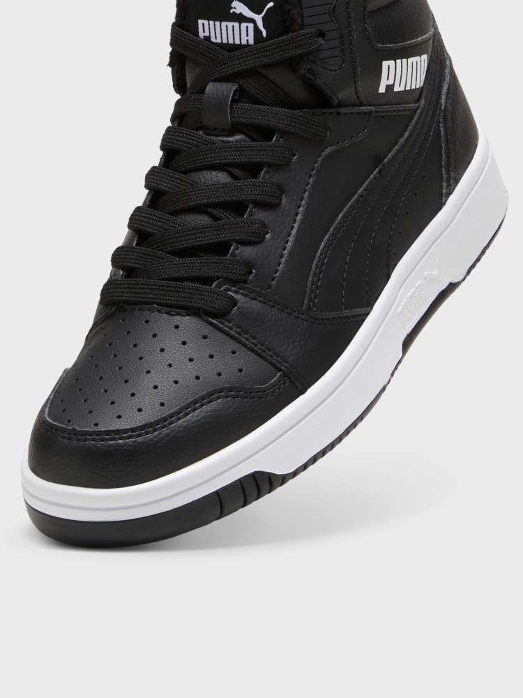 Кросівки дитячі Puma Rebound V6 Mid WTR Jr чорні 39468501 изображение 6