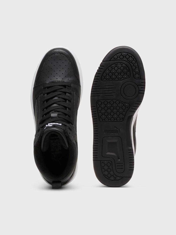 Кросівки дитячі Puma Rebound V6 Mid WTR Jr чорні 39468501 изображение 7