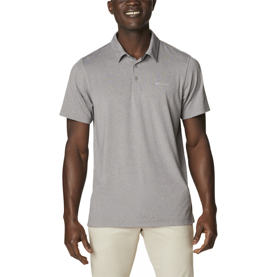 Рубашка-поло мужская Columbia Tech Trail ™ Polo серая 1768701-004 изображение 1