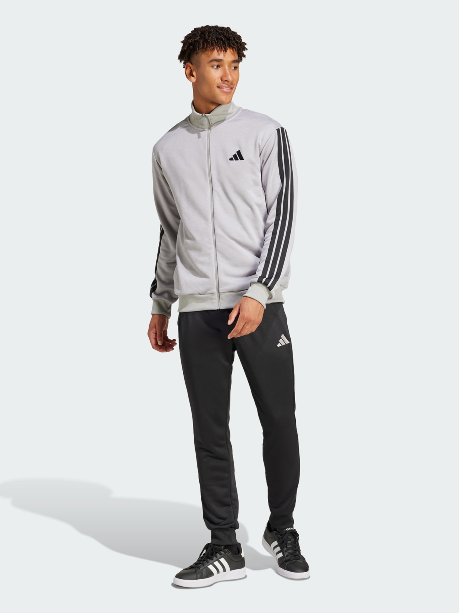 Костюм мужской Adidas M 3S FT TT TS серый JI8876 изображение 2