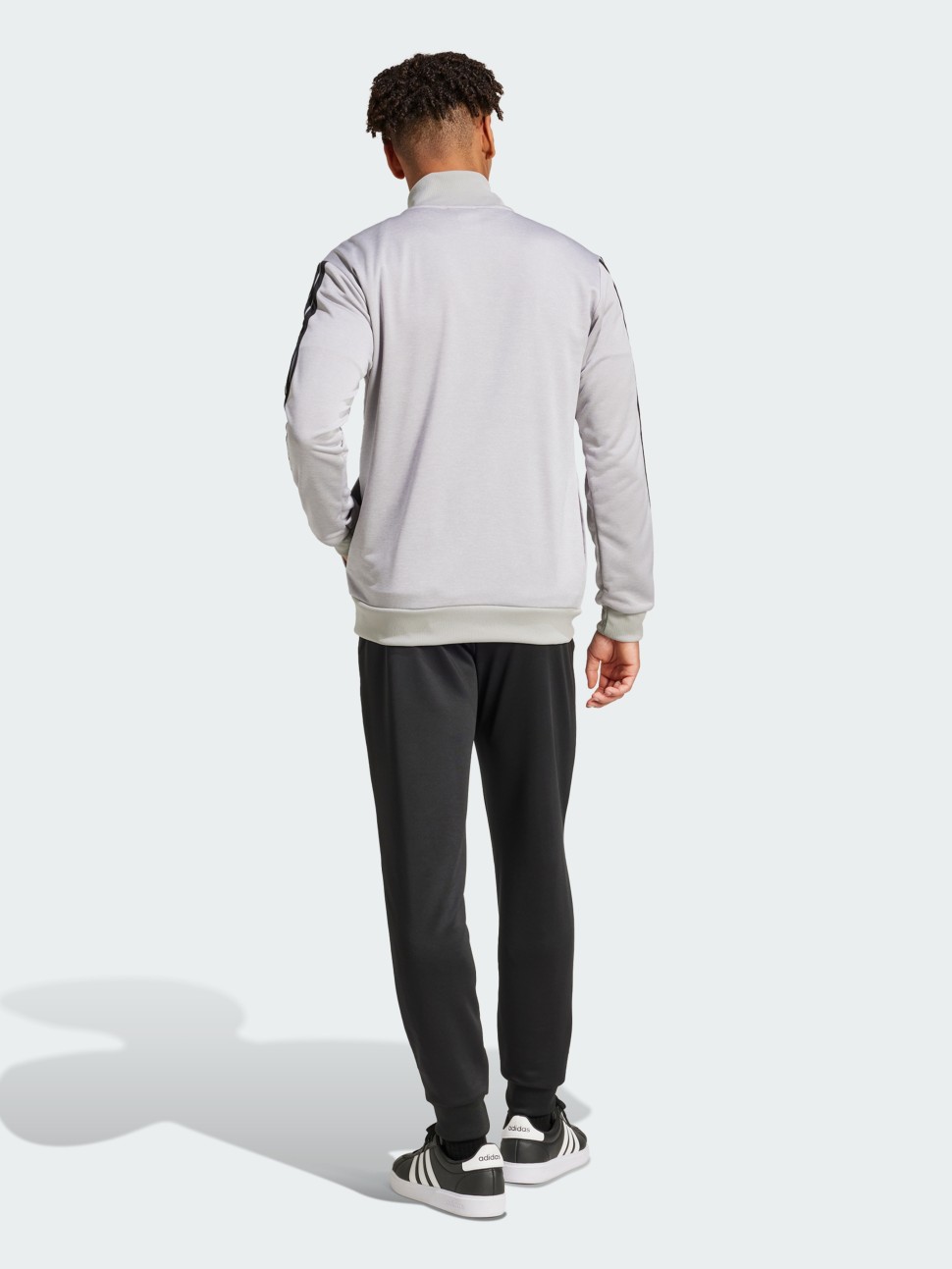 Костюм чоловічий Adidas M 3S FT TT TS сірий JI8876 — фото 3