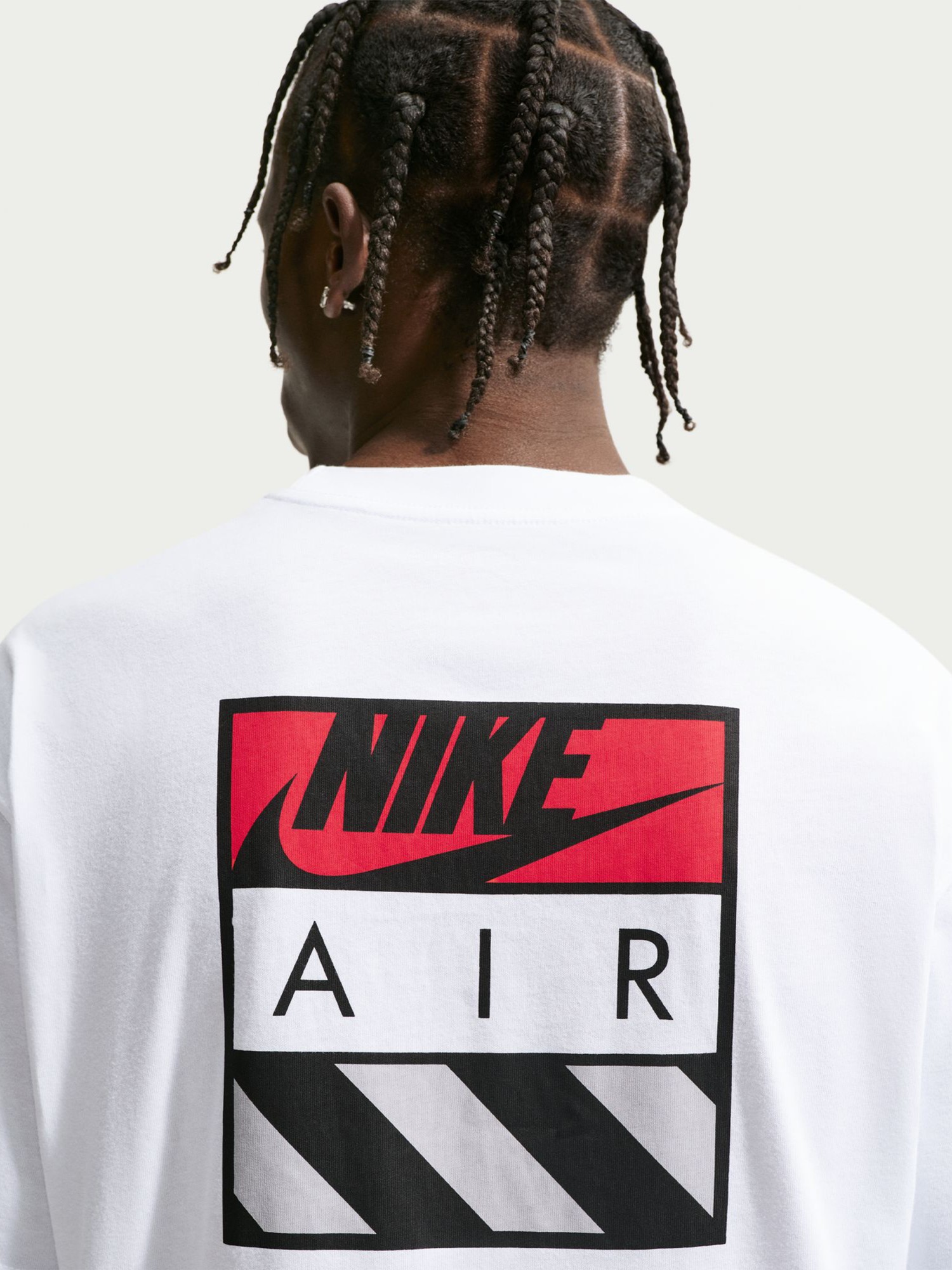Футболка мужская Nike U NSW TEE LSE AIR BOX белая IR8021-100 изображение 4