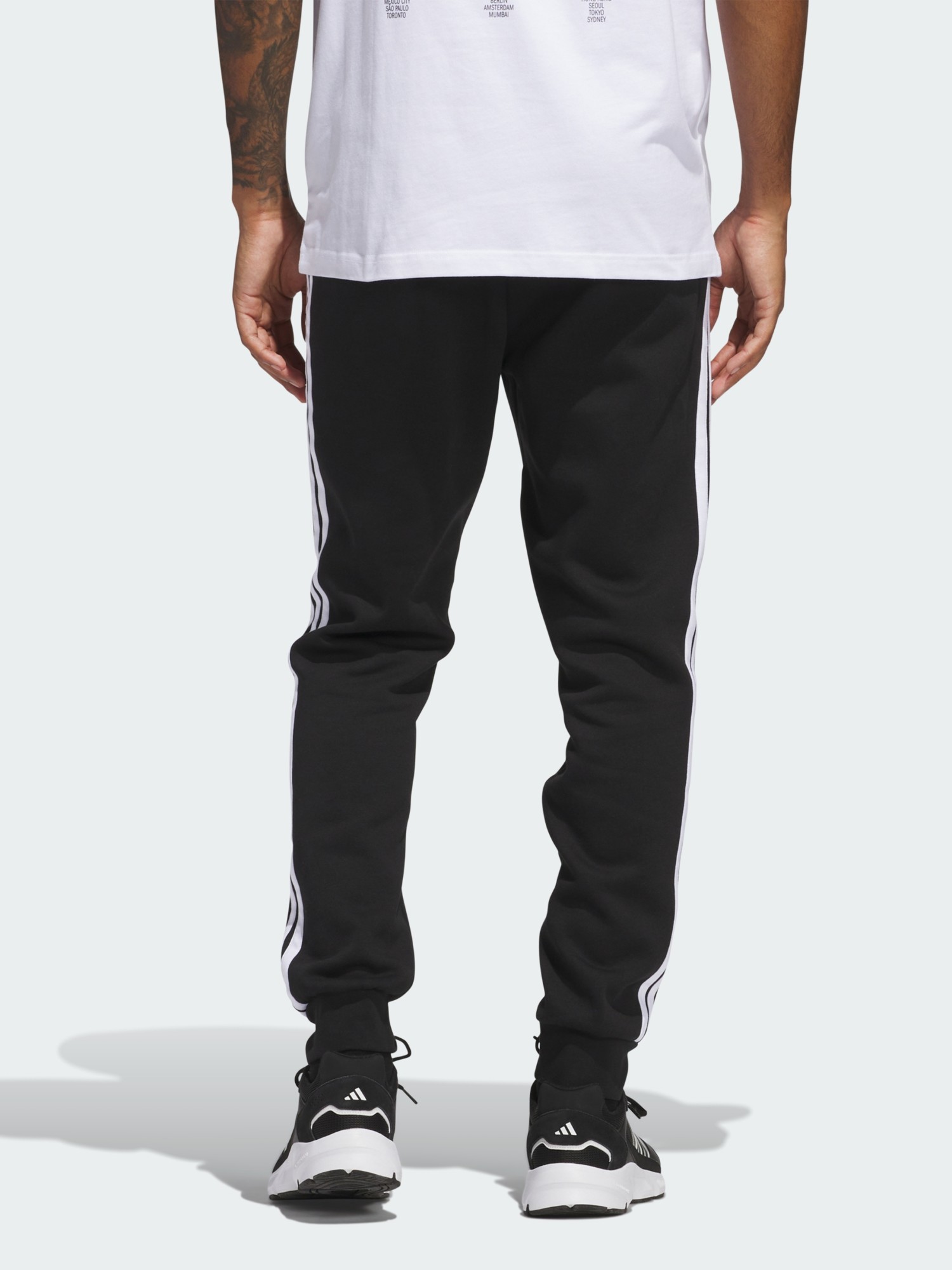 Брюки мужские Adidas M 3S FL TC PT черные JD1861 изображение 3