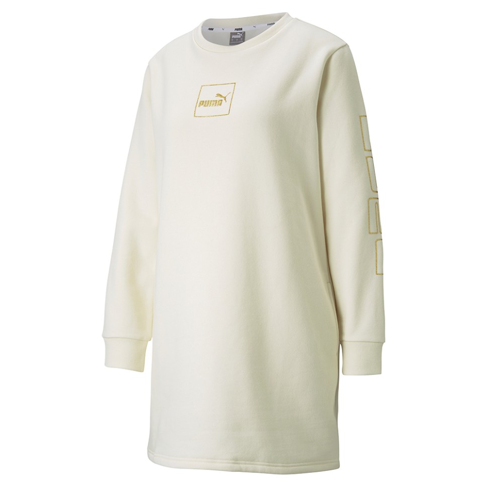 Сукня жіноча Puma Holiday Dress Fl молочна 58955073 — фото 1