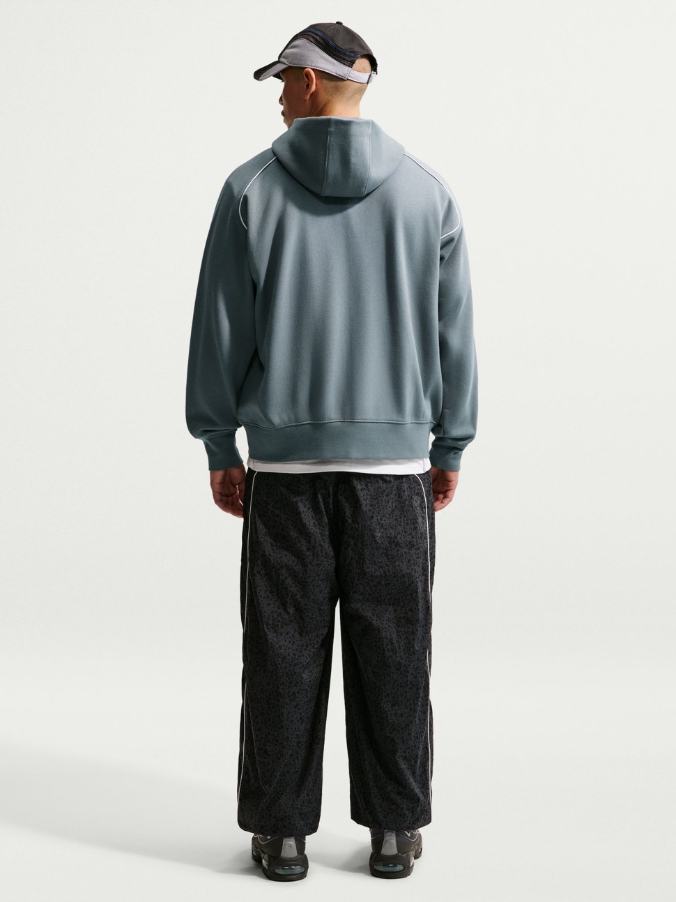 Men's sweatshirt Nike M NK AIR BB FZ HDY gray IF1274-084 — photo 6