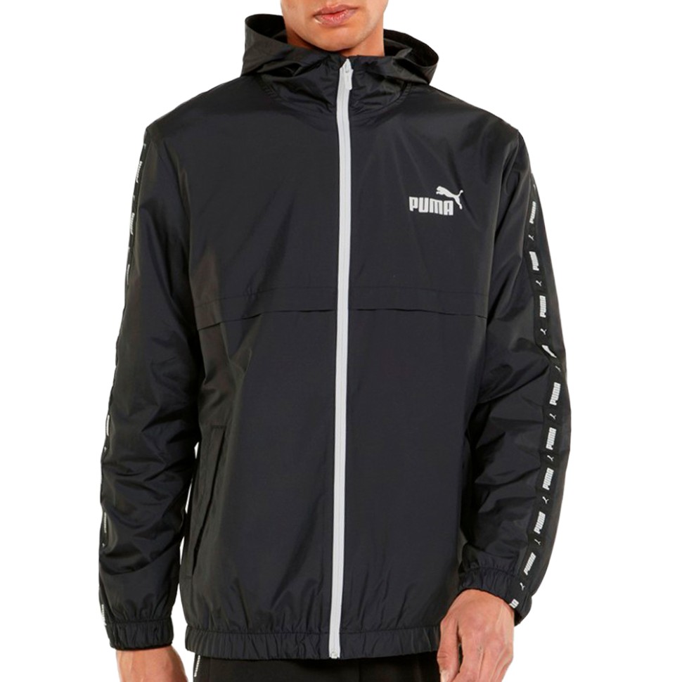  Вітровка чоловіча Puma Ess+ Tape Windbreaker чорна 84747701 изображение 1