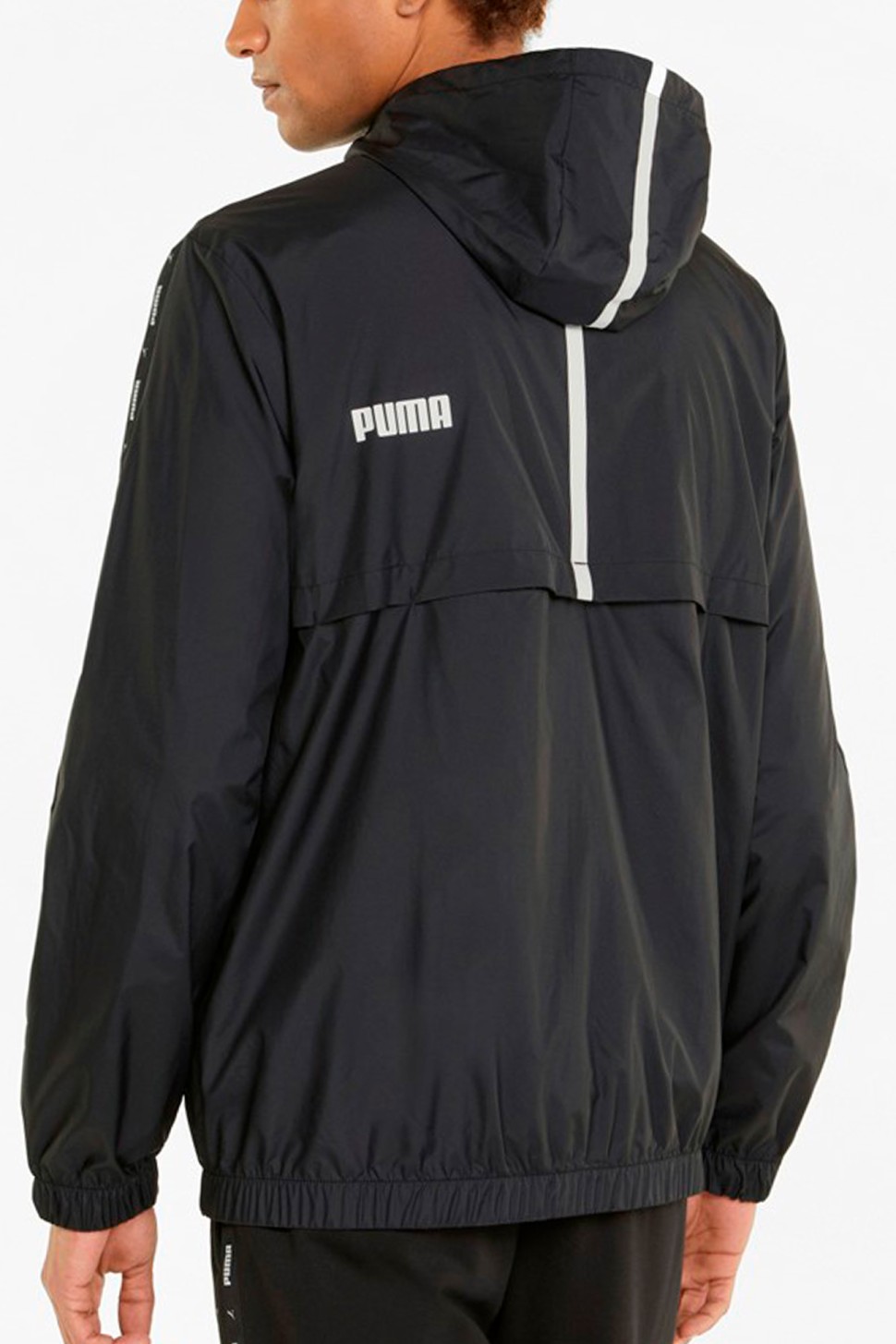  Вітровка чоловіча Puma Ess+ Tape Windbreaker чорна 84747701 — фото 3