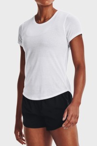 Футболка жіноча Under Armour UA Streaker SS біла 1361371-100 изображение 3
