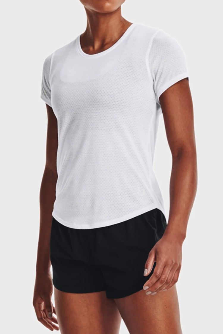 Футболка жіноча Under Armour UA Streaker SS біла 1361371-100 изображение 3
