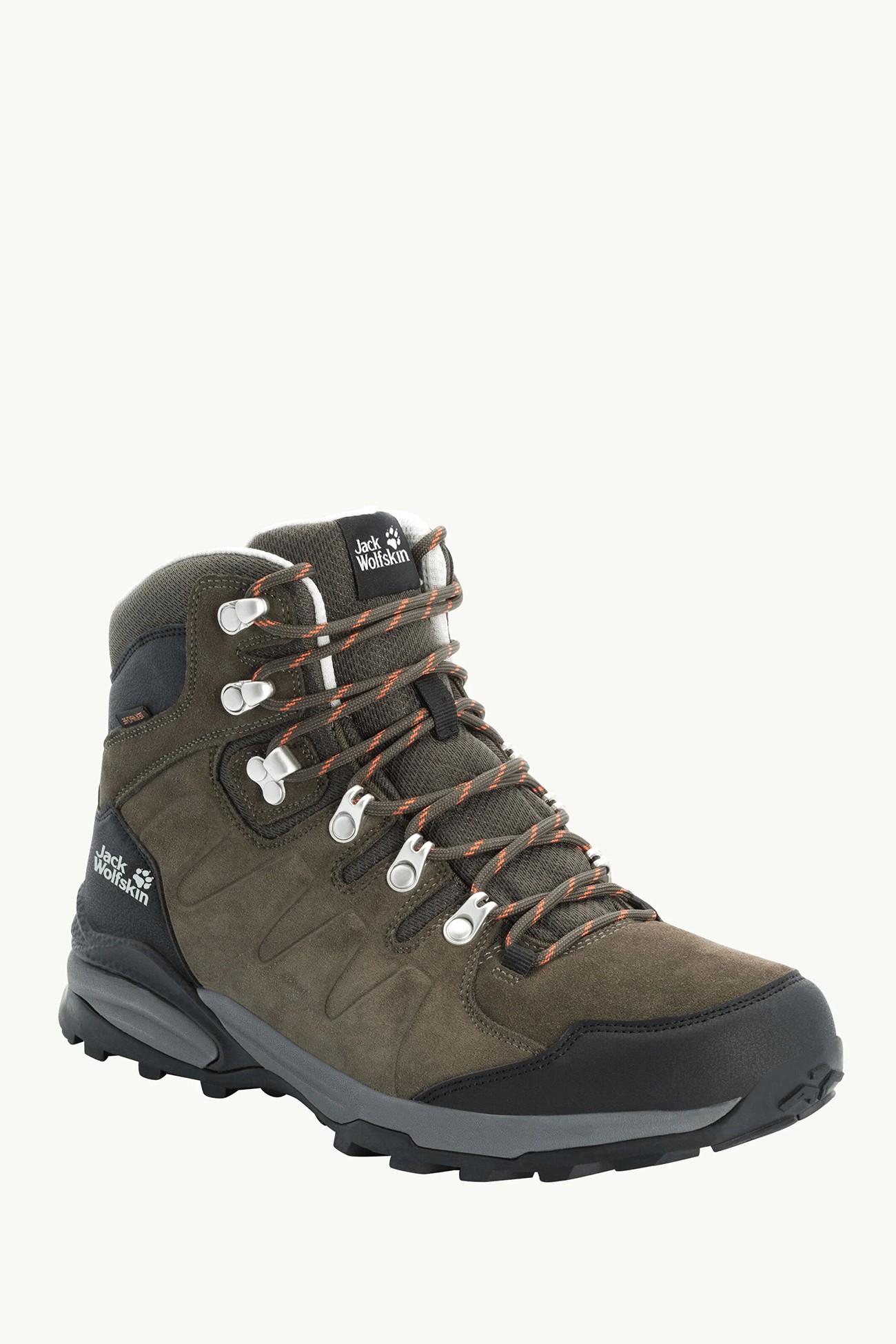 Ботинки мужские Jack Wolfskin REFUGIO TEXAPORE MID M хаки 4049841-4287 изображение 2