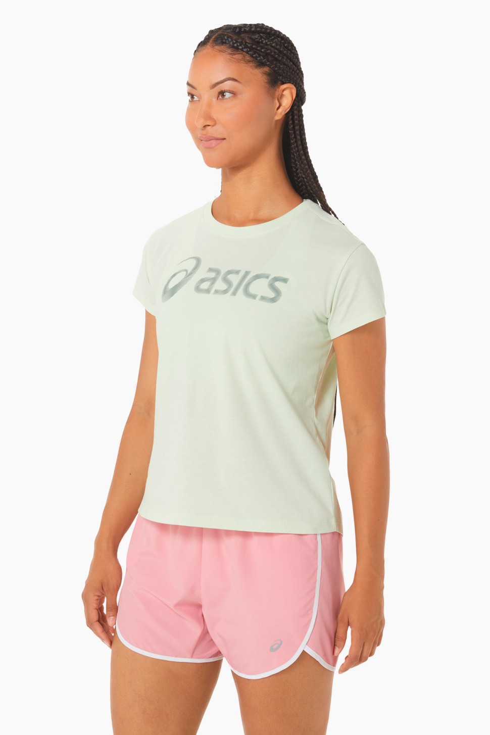 Футболка жіноча Asics ASICS BIG LOGO TEE III м'ятна 2032C411-302 — фото 2
