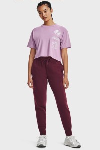 Штани жіночі Under Armour UA Rival Fleece Jogger бордові 1379438-600 изображение 3