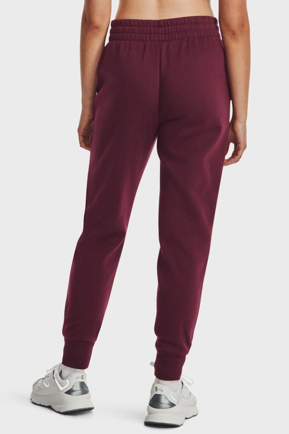 Штани жіночі Under Armour UA Rival Fleece Jogger бордові 1379438-600 — фото 4
