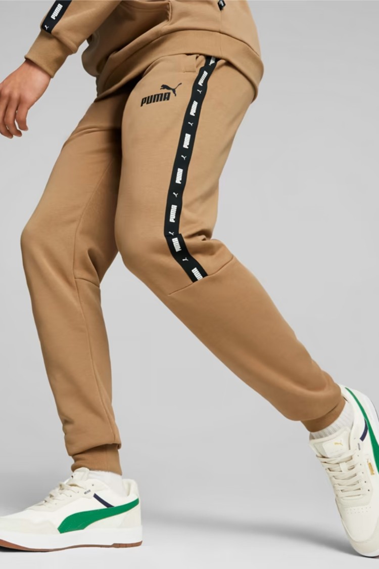 Брюки мужские Puma ESS+ Tape Sweatpants FL cl бежевые 84904285 изображение 2
