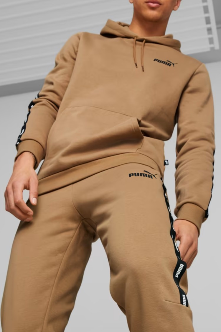 Брюки мужские Puma ESS+ Tape Sweatpants FL cl бежевые 84904285 изображение 4