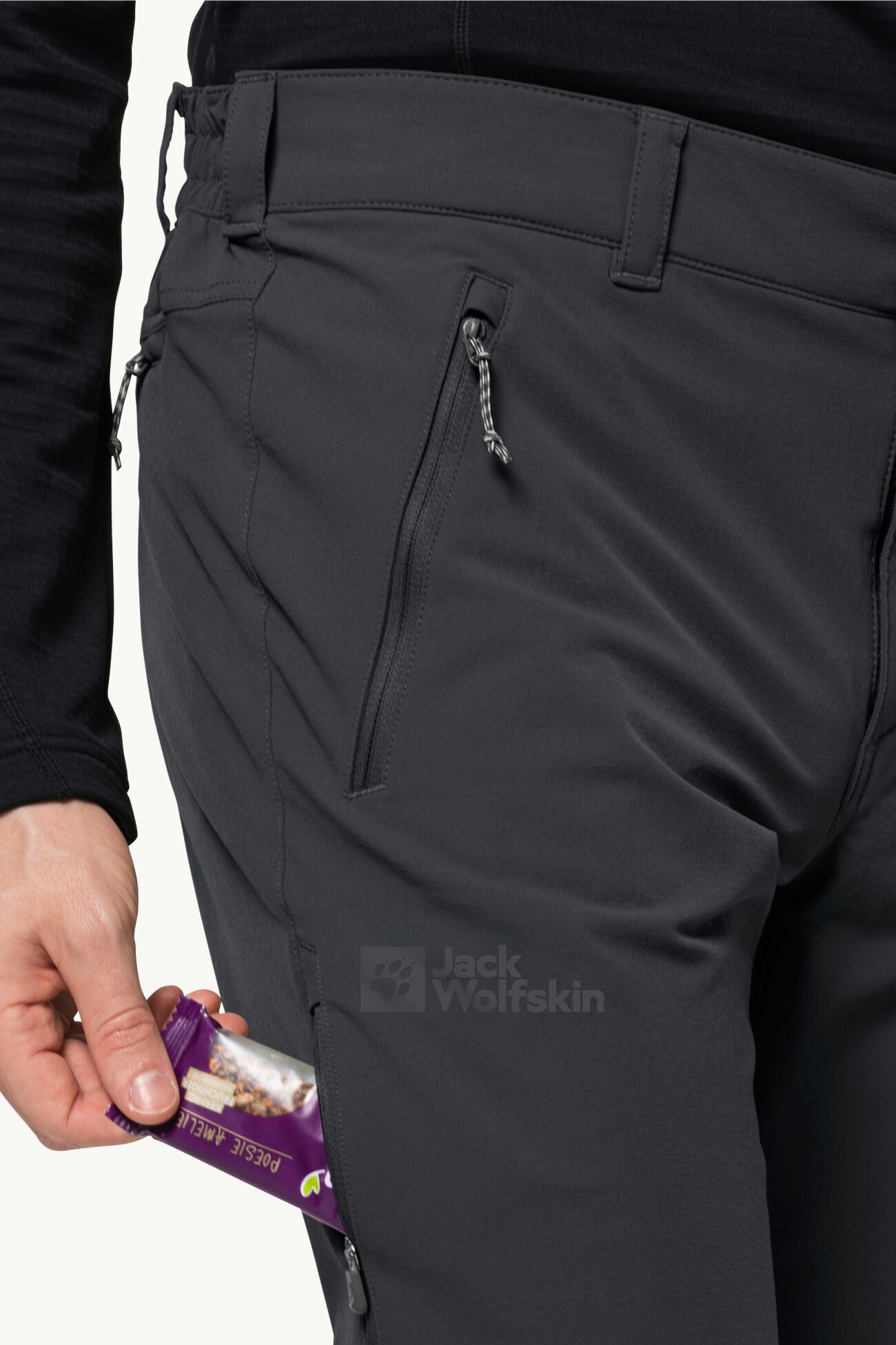Брюки мужские Jack Wolfskin ACTIVATE XT PANTS M черные 1503755-6000 изображение 4