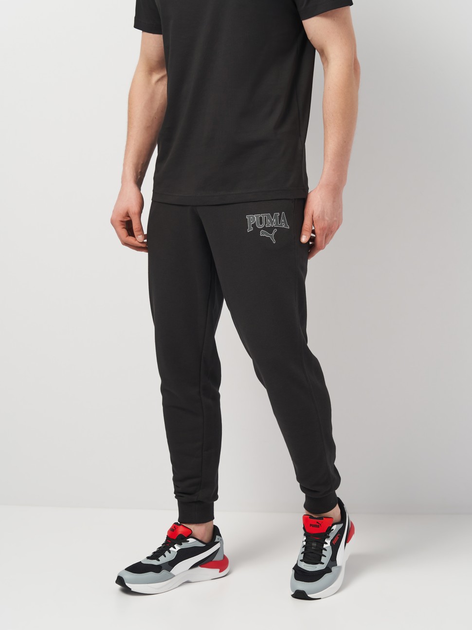 Штани чоловічі Puma SQUAD Sweatpants TR cl чорні 67897201 — фото 2