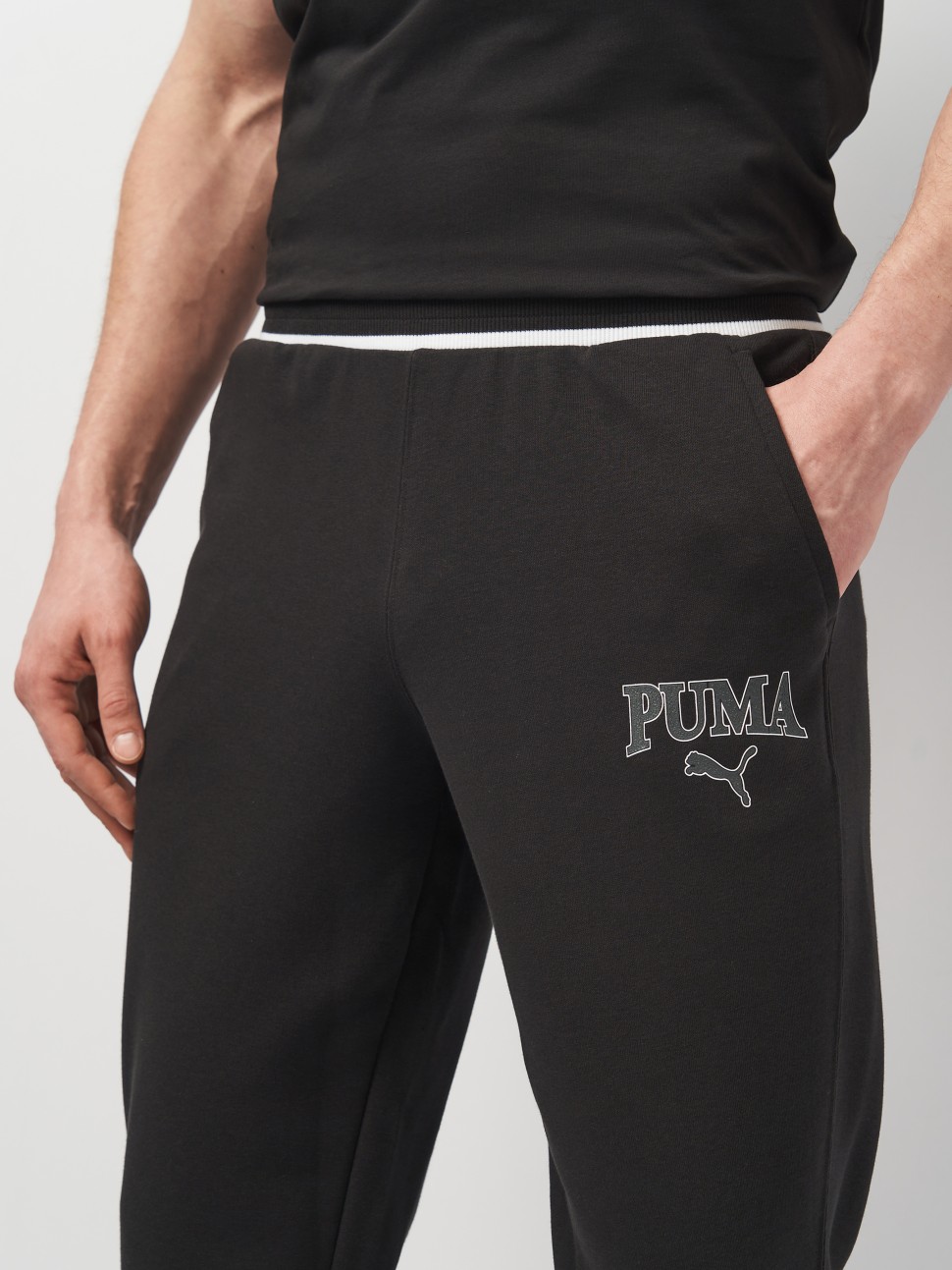 Штани чоловічі Puma SQUAD Sweatpants TR cl чорні 67897201 — фото 5